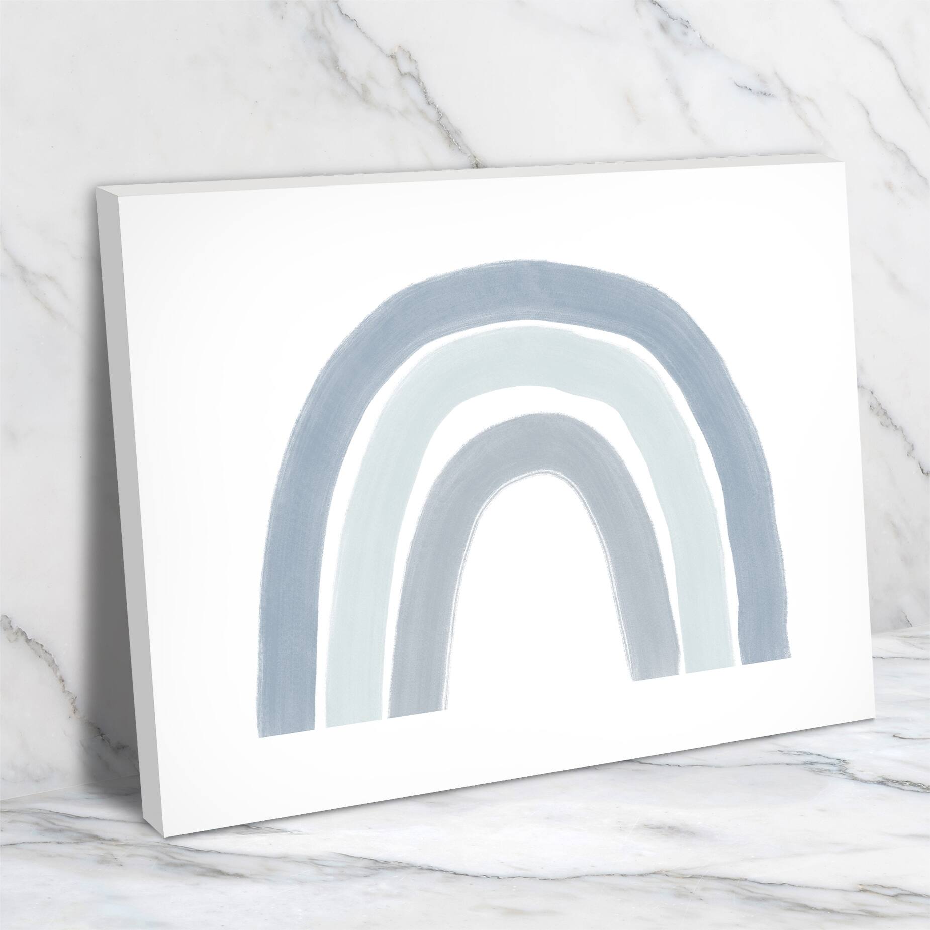 Americanflat - 8" x 10" Rainbow Gray by Amy Brinkman Wrapped Canvas